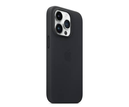 Чохол для Apple iPhone 14 Pro Leather Case with MagSafe – Midnight (MPPG3) 5