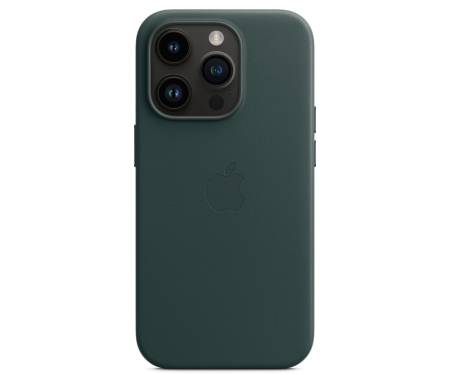 Чехол для Apple iPhone 14 Pro Leather Case with MagSafe – Forest Green (MPPH3) 4