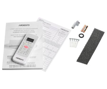ARDESTO Кондиционер ACM-12ERP-R32-WI-FI-AG-S, 35 м2, ERP инвертор, A++/A+, до -20°С, Wi-Fi, R32