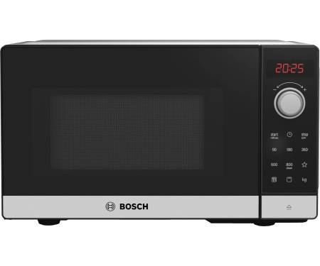 Bosch Мікрохвильова піч, 20л, електр. управл., 800Вт, гриль, дисплей, чорний