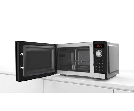 Bosch Мікрохвильова піч, 20л, електр. управл., 800Вт, гриль, дисплей, чорний