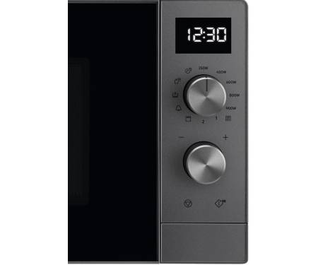 Electrolux Мікрохвильова піч 25л, мех. керування, 900Вт, гриль, дисплей, інвертор, титан