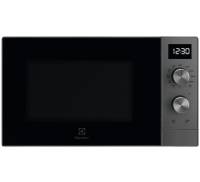 Electrolux Микроволновая печь 25л, мех. управл., 900Вт, гриль, дисплей, инвертор, титан