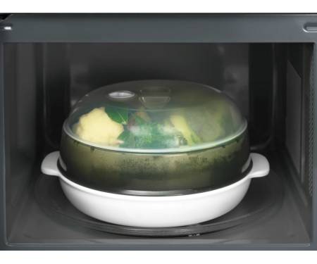 Electrolux Мікрохвильова піч 25л, мех. керування, 900Вт, гриль, дисплей, інвертор, чорний