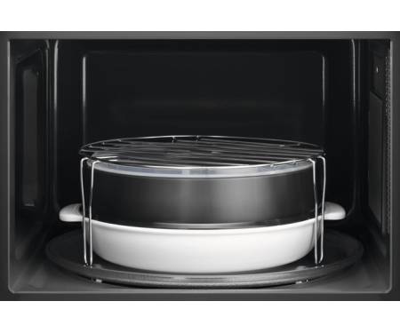 Electrolux Мікрохвильова піч 29л, електрон. керування, 900Вт, гриль, дисплей, інвертор, чорний