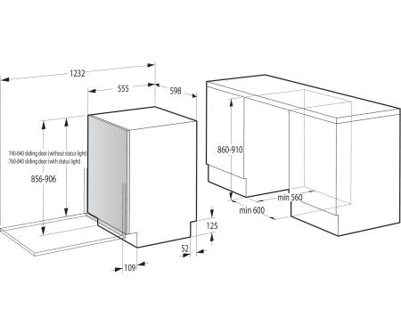 Gorenje Посудомоечная машина GV693C60XXL встраиваемая, 16компл.