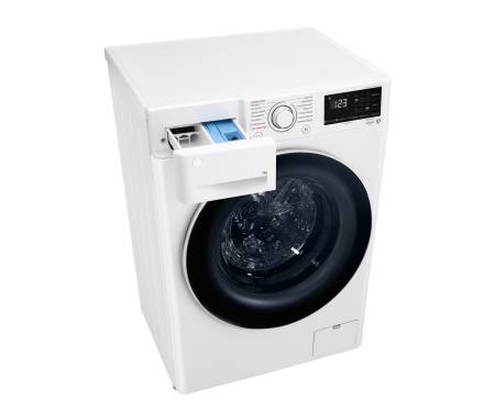 LG Пральна машина фронтальна, 7кг, 1200, A+++, 48см, дисплей, пара, інвертор, білий