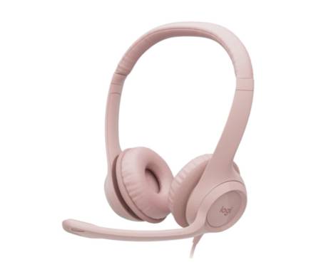 Наушники Logitech H390 USB Rose (981-001281)