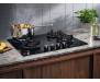 Electrolux Варочная поверхность газ на стекле, 60см, чугун, черный