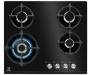 Electrolux Варочная поверхность газ на стекле, 60см, чугун, черный