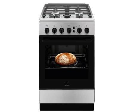 Electrolux Плита газовая, 51л, 50x60см, чугун, нерж