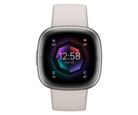 Смарт-часы Fitbit Sense 2 Lunar White / Platinum Aluminum 1
