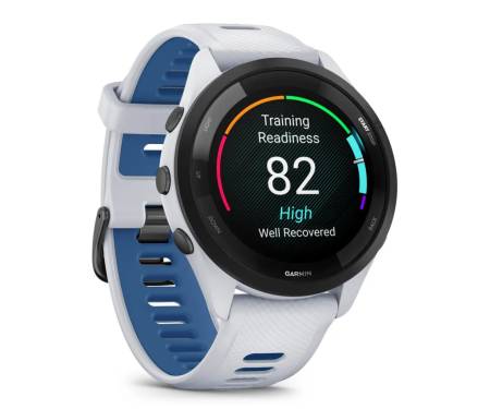 Смарт-годинник Garmin Forerunner 265 Black Bezel w. Whitestone Case and Whitestone/Tidal Blue S. Band (010-02810-01/11) 3