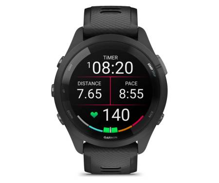 Смарт-часы Garmin Forerunner 265 Black Bezel and Case w. Black/Powder Gray Silicone Band (010-02810-00/10) 2