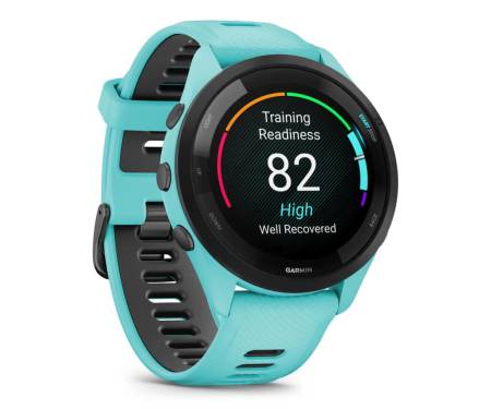 Смарт-часы Garmin Forerunner 265 Black Bezel w. Aqua Case and Aqua/Black Silicone Band (010-02810-02/12) 3
