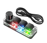 Клавиатура Macropad Macro RGB Mini Knob Red Switch 3 Keys