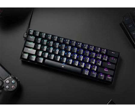 Клавиатура Redragon DragonBorn K630 RGB Red Switch 61 Keys Black 1