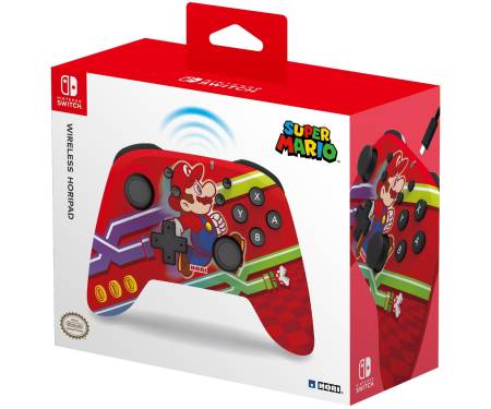 Hori Геймпад беспроводной Horipad (Super Mario) для Nintendo Switch, Red