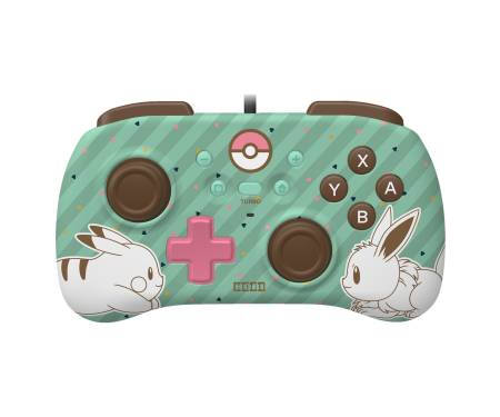 Hori Геймпад проводной Horipad Mini (Pikachu & Eevee) для Nintendo Switch, Green
