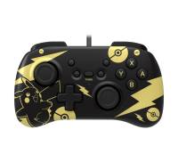 Hori Геймпад проводной Horipad Mini (Pikachu) для Nintendo Switch, Black/Gold