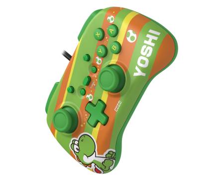 Hori Геймпад проводной Horipad Mini (Yoshi) для Nintendo Switch, Green
