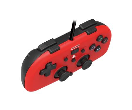 Hori Геймпад проводной Mini Gamepad для PS4, Red