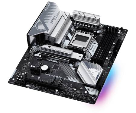 ASRock Материнская плата B650 PRO RS sAM5 B650 4xDDR5 HDMI DP ATX