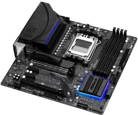ASRock Материнская плата B650M PG RIPTIDE sAM5 B650 4xDDR5 HDMI DP mATX