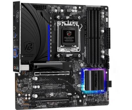 ASRock Материнская плата B650M PG RIPTIDE sAM5 B650 4xDDR5 HDMI DP mATX