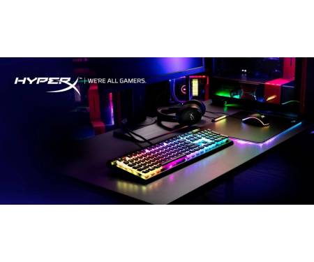 HyperX Клавиатура игровая Alloy Elite 2.0 Red USB RGB RU, Black