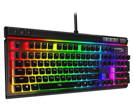 HyperX Клавиатура игровая Alloy Elite 2.0 Red USB RGB RU, Black