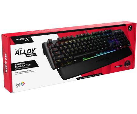 HyperX Клавіатура HyperX Alloy MKW100 TTC Red USB RGB ENG/RU, Black
