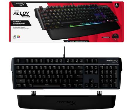 HyperX Клавіатура HyperX Alloy MKW100 TTC Red USB RGB ENG/RU, Black