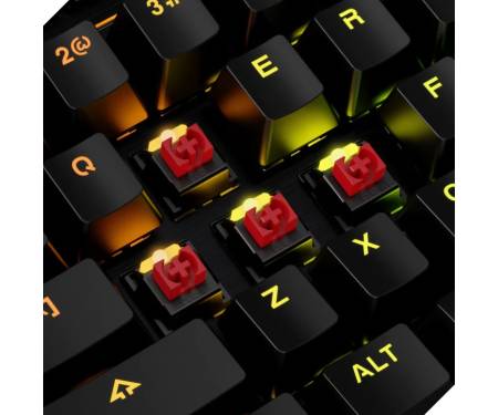 HyperX Клавіатура HyperX Alloy MKW100 TTC Red USB RGB ENG/RU, Black