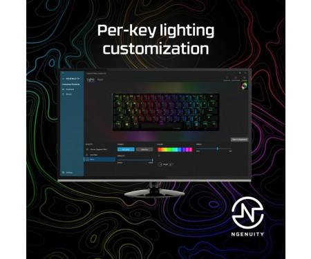 HyperX Клавиатура Alloy Origins 60 Red USB RGB ENG/RU Black