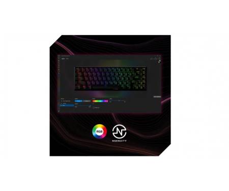 HyperX Клавиатура Alloy Origins 65 Red USB RGB ENG/RU, Black