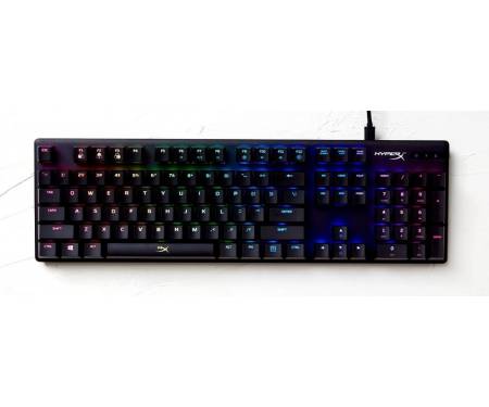 HyperX Клавиатура Alloy Origins Aqua USB RGB PBT ENG/RU, Black