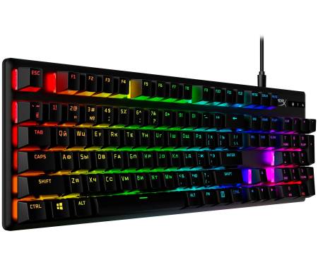 HyperX Клавиатура Alloy Origins Aqua USB RGB PBT ENG/RU, Black