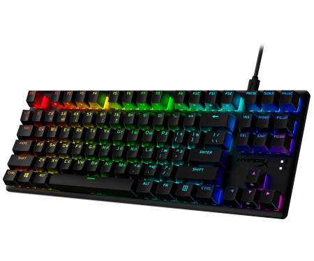 HyperX Клавиатура Alloy Origins Core PBT Aqua USB RGB ENG/RU Black