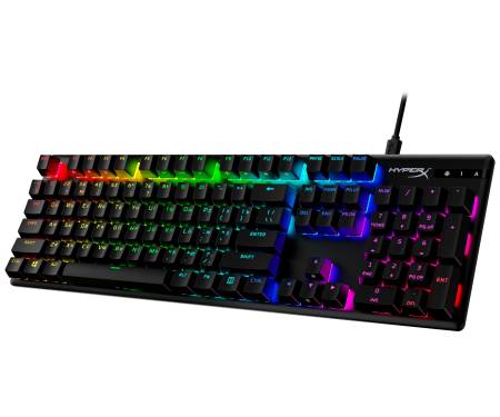 HyperX Клавиатура Alloy Origins Red USB RGB PBT ENG/RU, Black