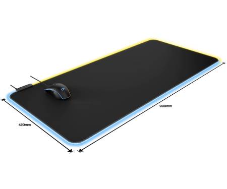 HyperX Игровая поверхность Pulsefire Mat RGB XL (900x420x4мм)