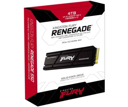 Kingston Накопичувач SSD M.2 4TB PCIe 4.0 Fury Renegade + радіатор