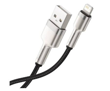 Кабель Baseus Cafule Metal Lightning 2.4A (1m) (Black)