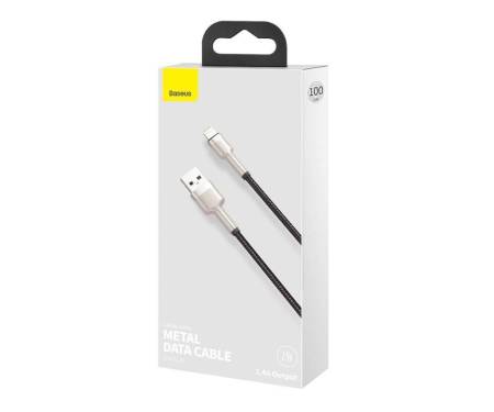 Кабель Baseus Cafule Metal Lightning 2.4A (1m) (Black)