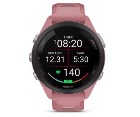 Смарт-часы Garmin Forerunner 265S Black Bezel w. Light Pink Case and Light Pink/Whitestone S. Band (010-02810-05/15)