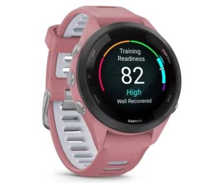 Смарт-часы Garmin Forerunner 265S Black Bezel w. Light Pink Case and Light Pink/Whitestone S. Band (010-02810-05/15)