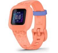 Фітнес-браслет Garmin Vivofit Jr. 3 Peach Leopard (010-02441-24/04)