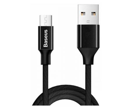 Кабель Micro USB Baseus Yiven Cable USB For MicroUSB 2.1A 1M Black (CAMYW-A01)