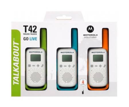 Портативна рація Motorola TALKABOUT T42 Triple Pack (B4P00811MDKMAW)