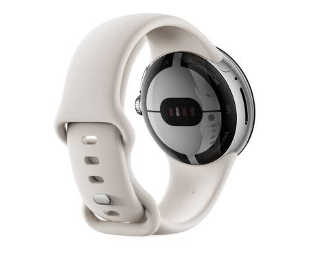 Смарт-часы Google Pixel Watch LTE Polished Silver Case/Chalk Active Band 4